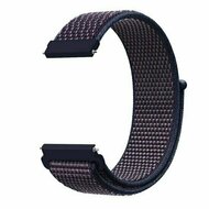Sport Loop nylon bandje - Navy / donkerpaars gem&ecirc;leerd - Huawei Watch GT 6 / GT 7 / GT 6 pro / GT 7 pro - 46mm