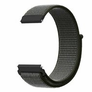 Sport Loop nylon bandje - Donkergroen met grijze band - Huawei Watch GT 6 / GT 7 / GT 6 pro / GT 7 pro - 46mm