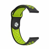 Sport Edition siliconen band - Zwart + groen - Huawei Watch GT 6 / GT 7 / GT 6 pro / GT 7 pro - 46mm