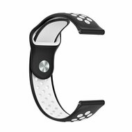 Sport Edition siliconen band - Zwart + wit - Huawei Watch GT 6 / GT 7 / GT 6 pro / GT 7 pro - 46mm