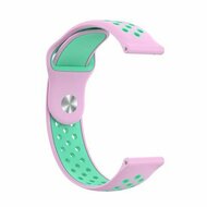 Sport Edition siliconen band - Roze + groen - Huawei Watch GT 6 / GT 7 / GT 6 pro / GT 7 pro - 46mm