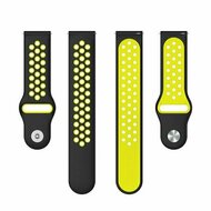 Sport Edition siliconen band - Zwart + geel - Huawei Watch GT 6 / GT 7 / GT 6 pro / GT 7 pro - 46mm
