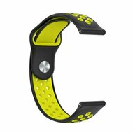 Sport Edition siliconen band - Zwart + geel - Huawei Watch GT 6 / GT 7 / GT 6 pro / GT 7 pro - 46mm