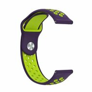 Sport Edition siliconen band - Paars + groen - Huawei Watch GT 6 / GT 7 / GT 6 pro / GT 7 pro - 46mm