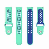 Sport Edition siliconen band - Mintgroen + blauw - Huawei Watch GT 6 / GT 7 / GT 6 pro / GT 7 pro - 46mm