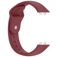 Siliconen bandje - Wijnrood - Huawei Band 11 / 11 pro