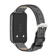 Leren bandje - Zwart - Huawei Band 11 / 11 pro