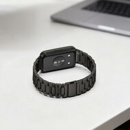 Stalen schakelband - Zwart - Huawei Band 11 / 11 pro