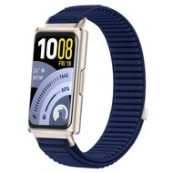 Nylon ribbelbandje - Donkerblauw - Huawei Band 11 / 11 pro