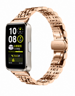Schakelband van staal - Ros&eacute; goud - Huawei Band 11 / 11 pro
