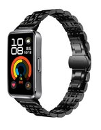Schakelband van staal - Zwart - Huawei Band 11 / 11 pro