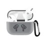 AirPods Pro / AirPods Pro 2 siliconen hoesje met karabiner haak - Grijs