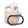 AirPods 1/2 hoesje siliconen chargebox Series - soft case - ros&eacute; goud pearl - UV bescherming