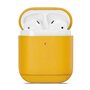 AirPods 1/2 hoesje Genuine Leather Series - hard case - geel