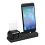 3 in 1 houder geschikt voor Apple Watch & Airpods & iPhone - Zwart 3 in 1 houder geschikt voor Apple Watch & Airpods & iPhone - Zwart