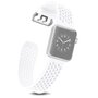 Bandje met gaatjes - Wit - Geschikt voor Apple Watch 42mm / 44mm / 45mm Bandje met gaatjes - Wit - Geschikt voor Apple Watch 42mm / 44mm / 45mm