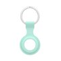 AirTag case - draagbare silicone beschermhoes voor Apple AirTags, met sleutelhanger - turquoise