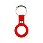 AirTag case liquid series - siliconen hoesje met ring - rood