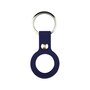 AirTag case liquid series - siliconen hoesje met ring - donkerblauw