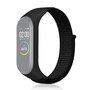 Nylon Geweven Bandje Xiaomi Mi Band 3 / 4 / 5 / 6 - Zwart Nylon Geweven Bandje Xiaomi Mi Band 3 / 4 / 5 / 6 - Zwart