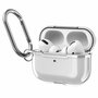 AirPods Pro / AirPods Pro 2 hoesje - TPU - Split series - Transparant / Zilver