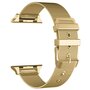 Milanese met gesp bandje - Goud - Geschikt voor Apple Watch 42mm / 44mm / 45mm