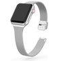 Milanese slim fit bandje - Zilver - Geschikt voor Apple Watch 38mm / 40mm / 41mm Milanese slim fit bandje - Zilver - Geschikt voor Apple Watch 38mm / 40mm / 41mm