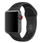Sportbandje - Maat: M/L - Zwart - Geschikt voor Apple Watch 38mm / 40mm / 41mm Sportbandje - Maat: M/L - Zwart - Geschikt voor Apple Watch 38mm / 40mm / 41mm
