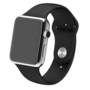 Rubberen sportbandje - Zwart - Geschikt voor Apple Watch 42mm / 44mm / 45mm Rubberen sportbandje - Zwart - Geschikt voor Apple Watch 42mm / 44mm / 45mm