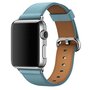 Classic lederen bandje - Licht blauw - Geschikt voor Apple Watch 38mm / 40mm / 41mm Classic lederen bandje - Licht blauw - Geschikt voor Apple Watch 38mm / 40mm / 41mm