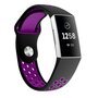 Fitbit Charge 3 & 4 siliconen DOT bandje - Paars / Zwart Maat: Small Fitbit Charge 3 & 4 siliconen DOT bandje - Paars / Zwart Maat: Small