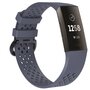 Fitbit Charge 3 & 4 sport bandje - Maat: Large - Grijs/paars Fitbit Charge 3 & 4 sport bandje - Maat: Large - Grijs/paars