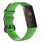 Fitbit Charge 3 & 4 siliconen diamant pattern bandje - Maat: Large - Groen Fitbit Charge 3 & 4 siliconen diamant pattern bandje - Maat: Large - Groen