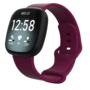 Fitbit Versa 3 / Sense Sportbandje - Wijnrood - Maat: M/L Fitbit Versa 3 / Sense Sportbandje - Wijnrood - Maat: M/L
