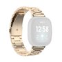 Fitbit Versa 3 / Sense metalen schakelbandje - Champagne goud Fitbit Versa 3 / Sense metalen schakelbandje - Champagne goud