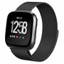 Fitbit Versa 1 / 2 & Lite milanese bandje - Maat: Large - Zwart Fitbit Versa 1 / 2 & Lite milanese bandje - Maat: Large - Zwart
