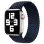 Braided Solo Loop bandje - Maat: L - Donkerblauw - Geschikt voor Apple Watch 38mm / 40mm / 41mm Braided Solo Loop bandje - Maat: L - Donkerblauw - Geschikt voor Apple Watch 38mm / 40mm / 41mm
