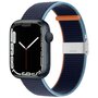 Nylon bandje met klemsluiting - Navy - Geschikt voor Apple Watch 38mm / 40mm / 41mm