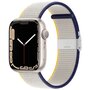 Nylon bandje met klemsluiting - Wit - Geschikt voor Apple Watch 38mm / 40mm / 41mm