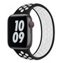 Solo Loop Sportbandje - Maat: S - Zwart + Wit - Geschikt voor Apple Watch 38mm / 40mm / 41mm