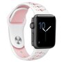 Sportbandje combi-kleuren - Wit + Roze - Geschikt voor Apple Watch 38mm / 40mm / 41mm Sportbandje combi-kleuren - Wit + Roze - Geschikt voor Apple Watch 38mm / 40mm / 41mm