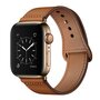 Leren bandje - Bruin - Geschikt voor Apple Watch 38mm / 40mm / 41mm