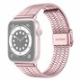 Metalen bandje - Ros&eacute; roze - Geschikt voor Apple watch 42mm / 44mm / 45mm / 49mm
