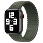 Braided Solo Loop nylon bandje - Maat: S - Groen - Geschikt voor Apple Watch 42mm / 44mm / 45mm / 49mm