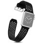 Bandje met gaatjes - Zwart - Geschikt voor Apple Watch 42mm / 44mm / 45mm / 49mm Bandje met gaatjes - Zwart - Geschikt voor Apple Watch 42mm / 44mm / 45mm / 49mm