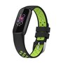 Fitbit Luxe - Siliconen sportbandje - Maat: Large - Zwart + neon groen