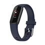 Fitbit Luxe - Sportbandje met gesp - Maat: Small - Donkerblauw