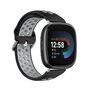 Fitbit Versa 3 &amp; 4 / Sense 1 &amp; 2 - Sport editie - Large - Zwart + grijs