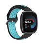 Fitbit Versa 3 &amp; 4 / Sense 1 &amp; 2 - Sport editie - Large - Zwart + blauw