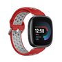 Fitbit Versa 3 &amp; 4 / Sense 1 &amp; 2 - Sport editie - Large - Rood + grijs